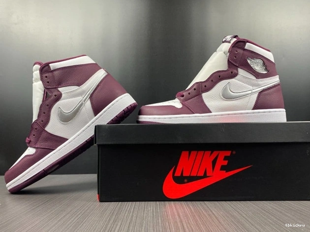Rep TBK Retro Jordan1 Bordeaux 3717 WrinkleFree 555088- OG 1028